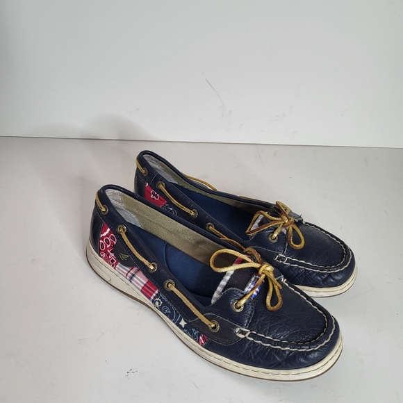 Sperry Shoes - New Sperry Navy Flats with Tan Laces - 9